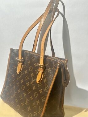Louis Vuitton Popincourt Monogram Canvas Haut Tote Bag , Authentic shoulder Bag